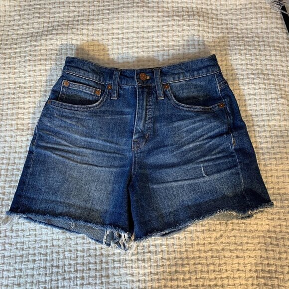 Madewell High Rise Denim Cutoff Shorts - Picture 1 of 5